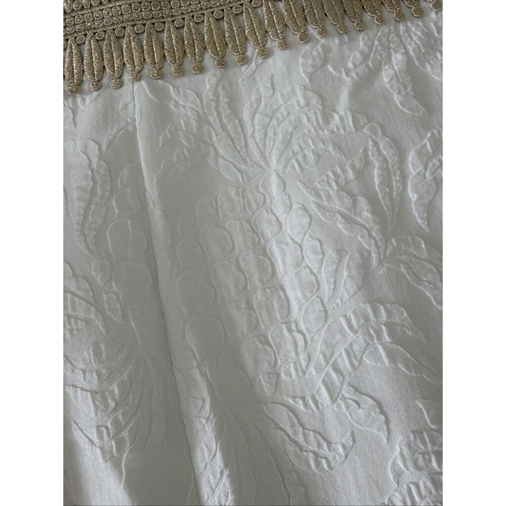 Lilly Pulitzer Rubina Stretch Dress Sz 16 White Floral Jacquard Gold Trim EUC - Picture 6 of 13